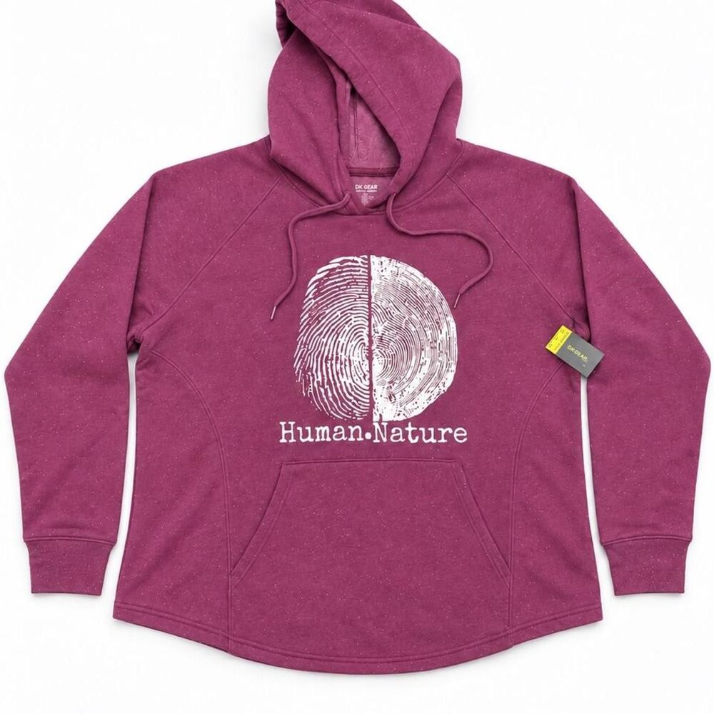 Tek-gear Men's Purple and Pink Hoodie